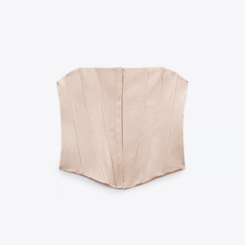 Zara Cream Crop Top